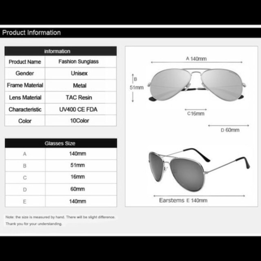 Gold-Green Mirrored Aviator Sunglasses - Picture 3 of 3